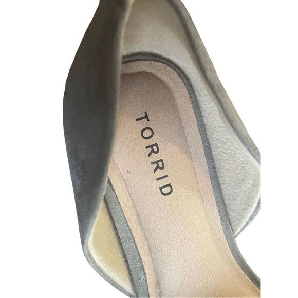 Torrid Taupe pointy Perf Dorsay flats sz 8 - Picture 9 of 11